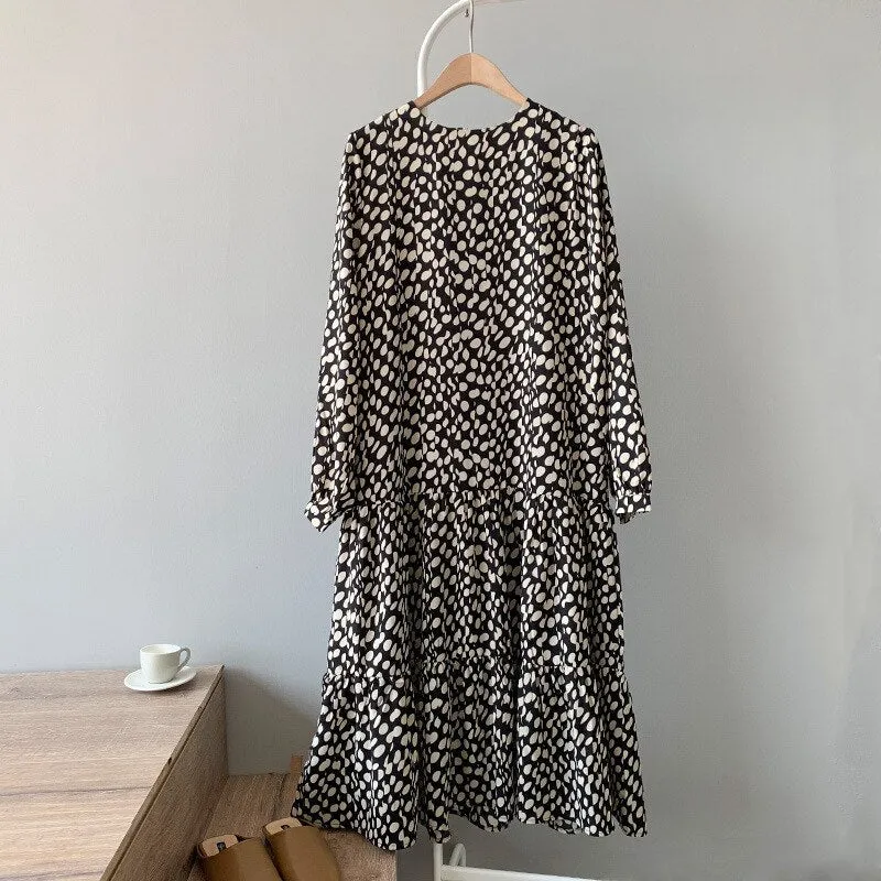 Spring Chiffon Loose Vintage Wrap Dress