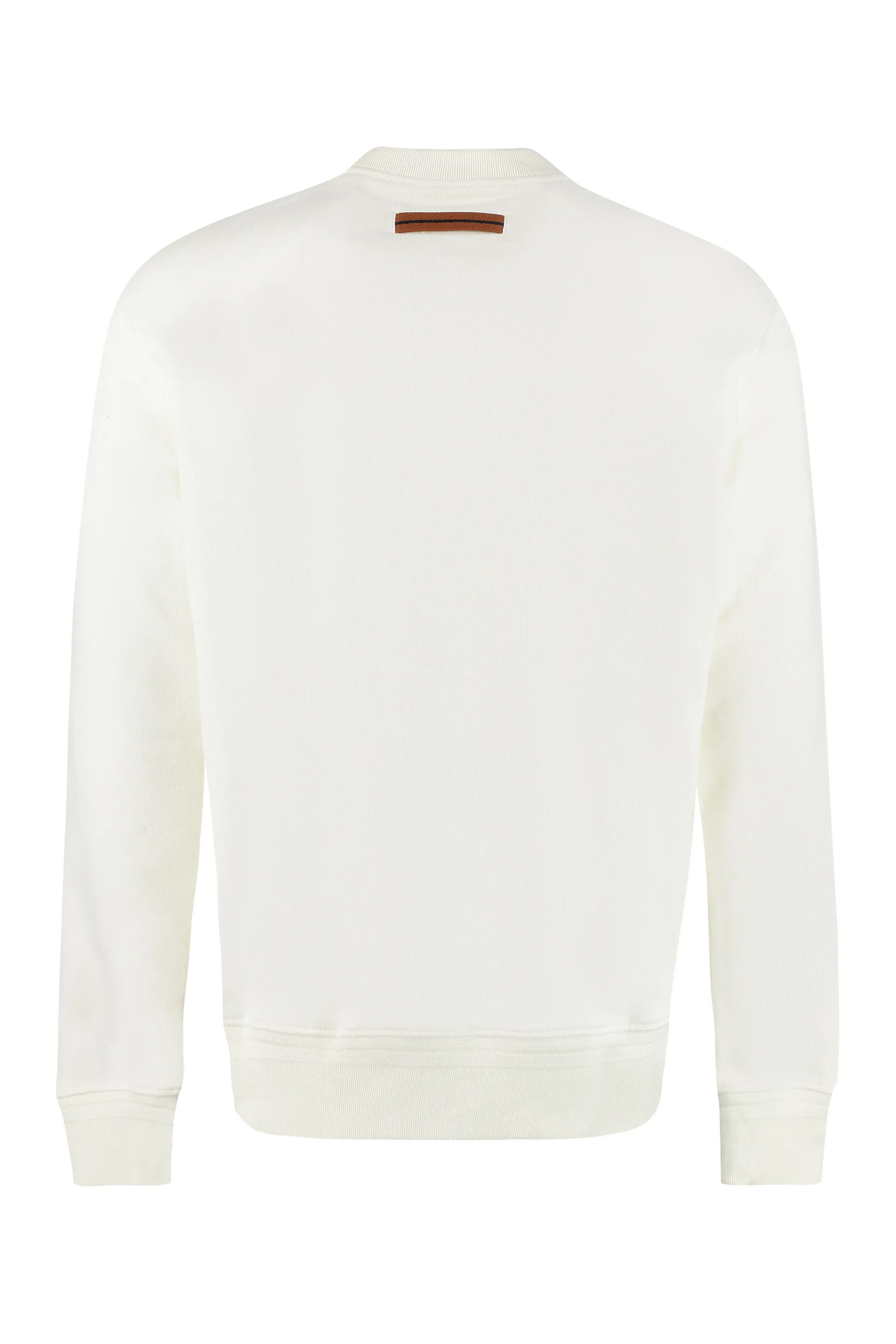 Plain Cotton Logo Sweatshirts by Stone Island