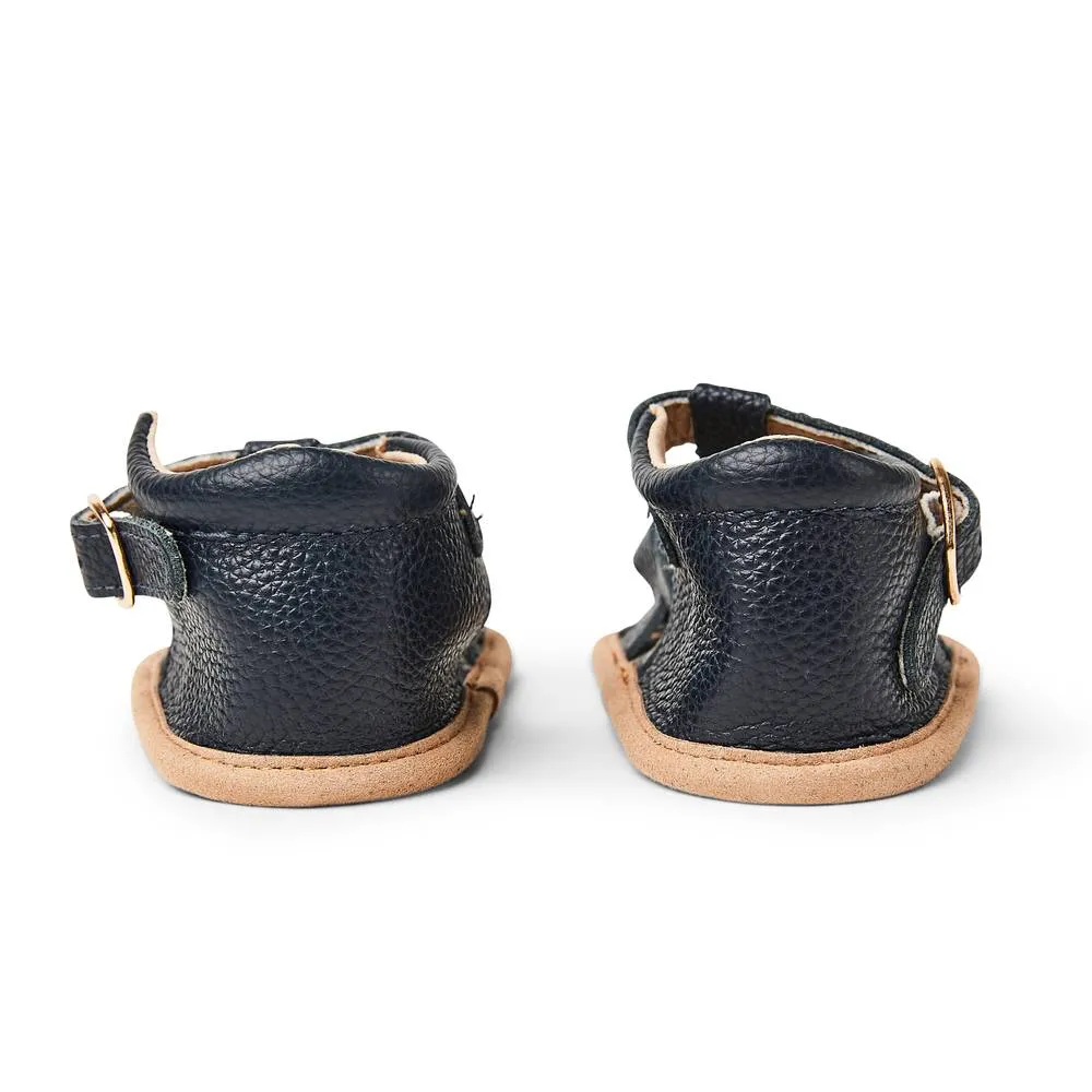 Blue Leather Baby Sandal