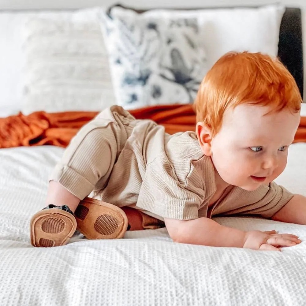 Blue Leather Baby Sandal